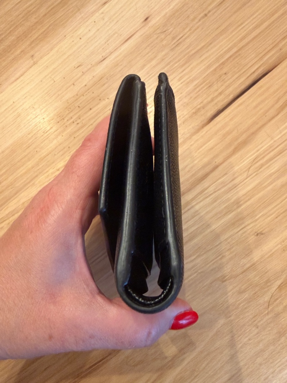Saint Laurent UpTown Compact Wallet Black Grain Leather w/ Gold Hardware $630 - Picture 13 of 16